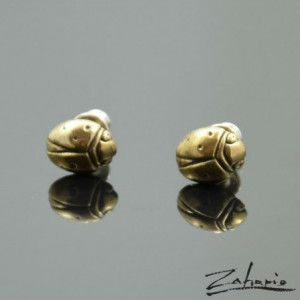 Kolczyki Biedronki Brąz Zahario