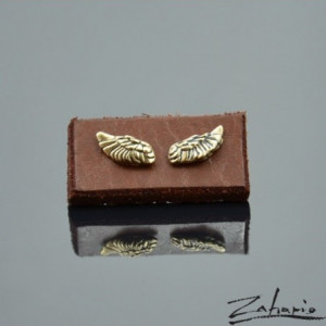 Kolczyki Skrzydełka Brąz Zahario
