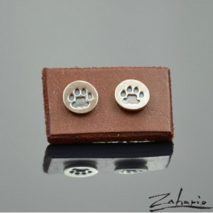 Kolczyki Kocia Łapka Srebro Zahario