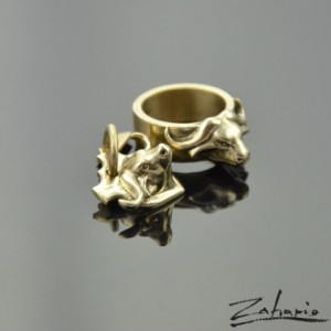 Komplet Bawół Brąz Zahario