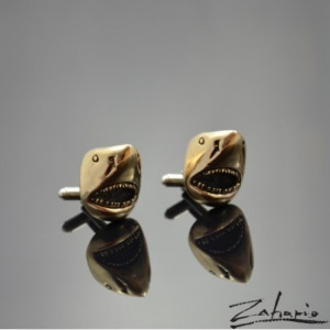 Spinki Rekiny Brąz Zahario