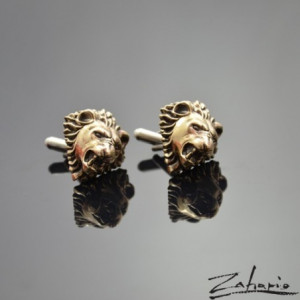 Spinki Lwy Brąz Zahario