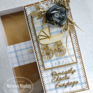 Eko kartka z okazji Chrztu dla chłopczyka