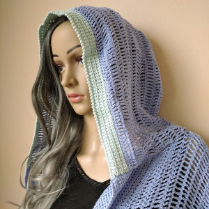 NIEBIESKI KARDIGAN, SWETER, PŁASZCZ Z MIĘTĄ