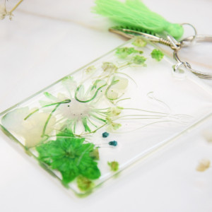 Duży kobiecy brelok - zieleń