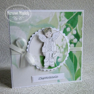 Komplet zaproszeń na Pierwszą Komunię Świętą, Konwaliowe