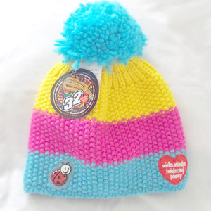 nowa czapka dla dziewczynki, dziecięca czapka zimowa, 32 wośp czapka dziecięca, ciepła czapka dla dziecka, wośp czapeczka zimowa dziewczęca czapka z pomponem