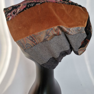 Czapka patchworkowa wiosenna