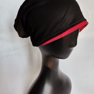 Czapka czarna na podszewce