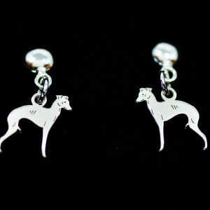 Charcik włoski / Chart - kolczyki sztyfty, srebro 925