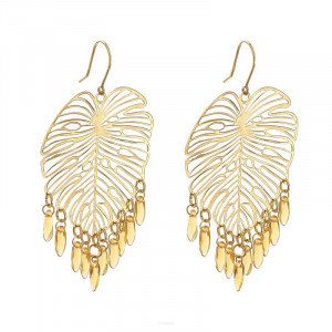 Kolczyki monstery ze słonecznymi akcentami c1023