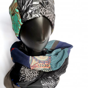 Komplet czapka i komin