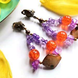 Klipsy muszle koraliki energia