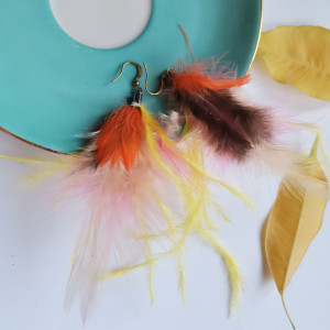 Kolczyki lekkie pióra