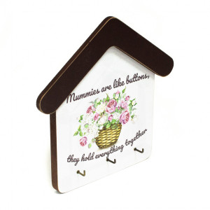 Wieszak na klucze "Mummies are like buttons"